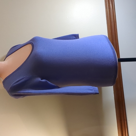 Paradox violet colored light fitted sweater dress top, Women's Small - Picture 3 of 7